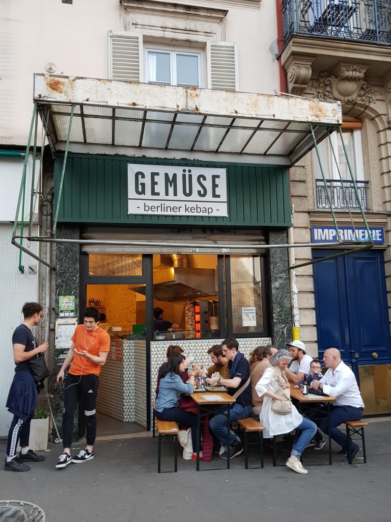Devanture du restaurant GEMÜSE à Paris 18