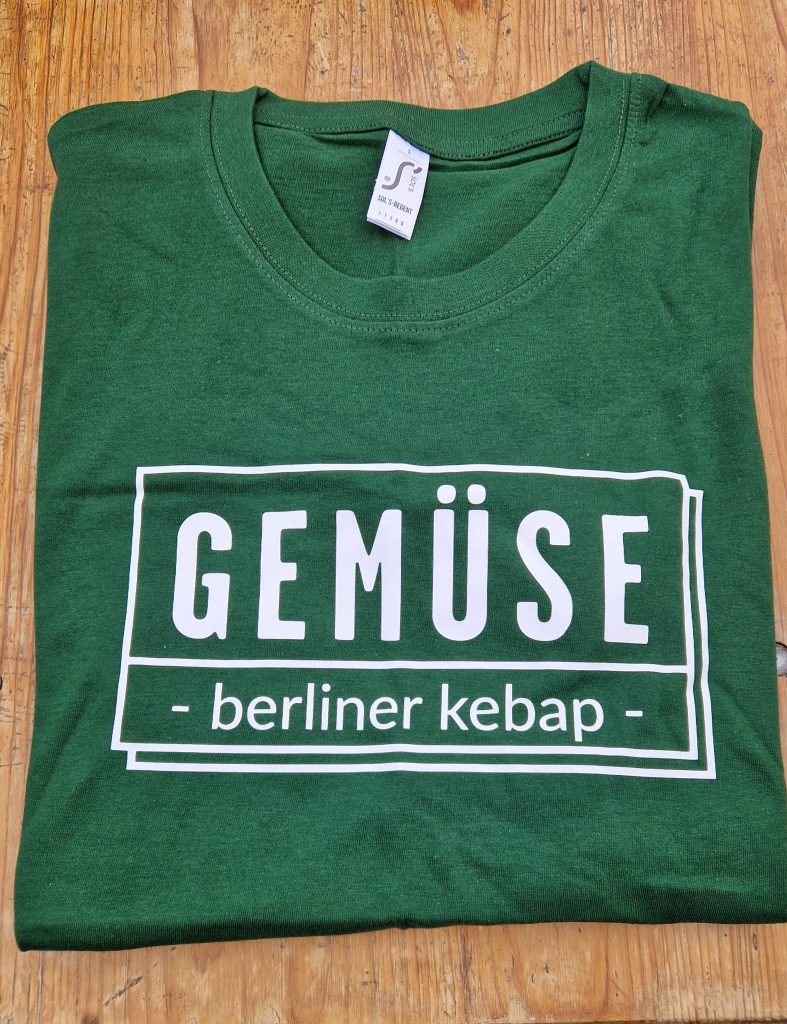 T-shirt GEMÜSE vert berliner kebap unisex