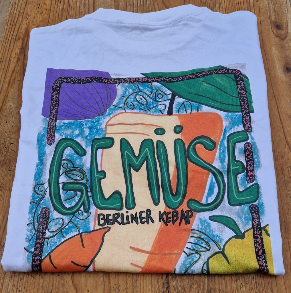 T-shirt GEMÜSE berliner kebap coloré unisex