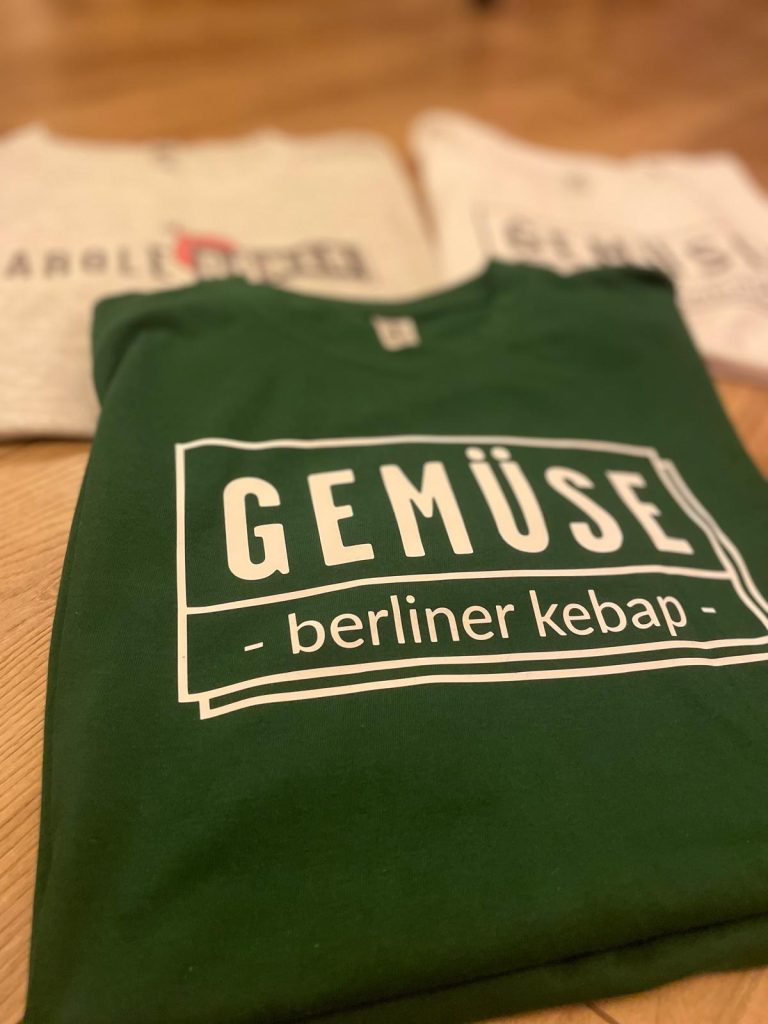 T-shirt GEMÜSE vert berliner kebap unisex